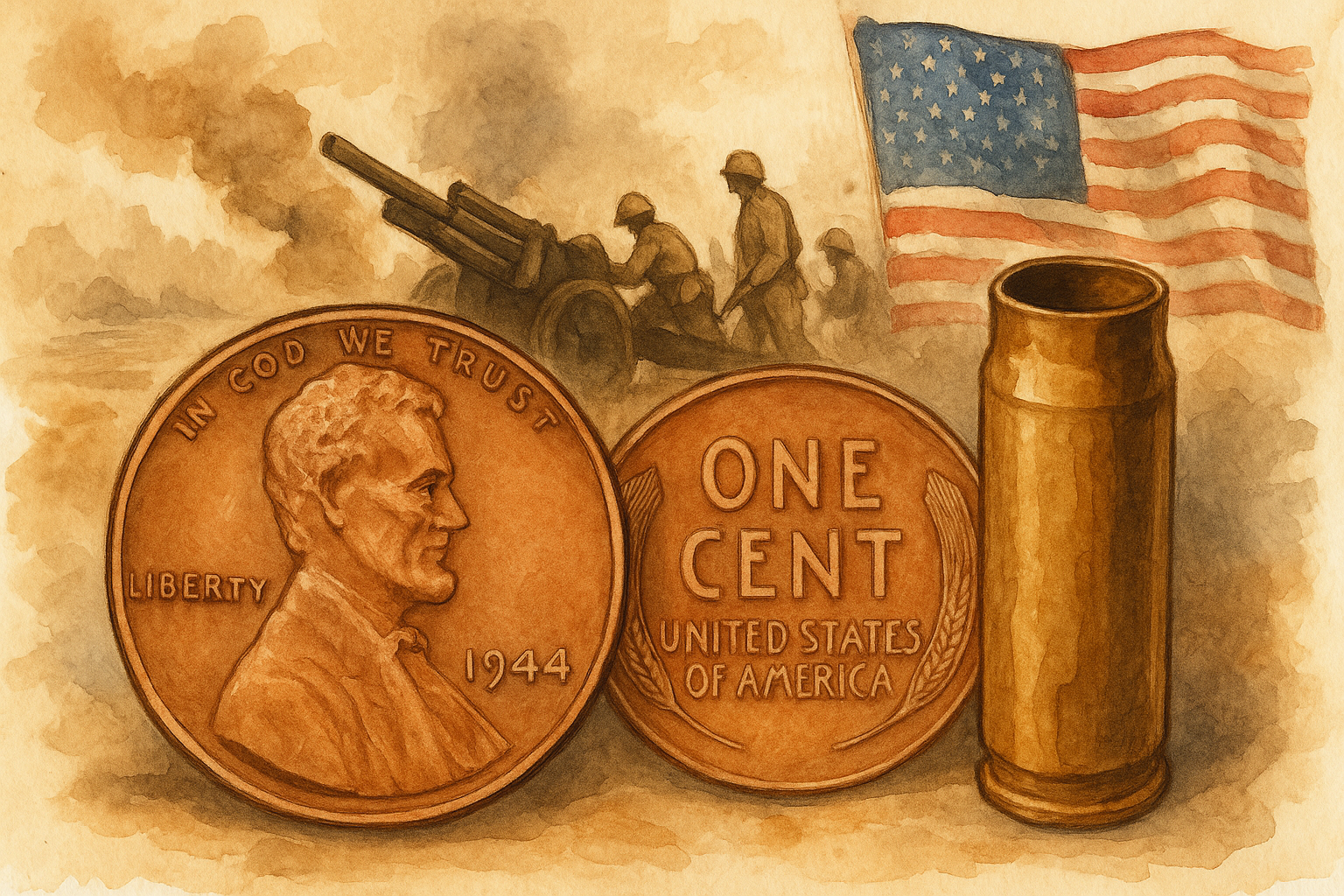 History of a 1944 wheat penny.